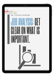 Job Analysis Get clear on what's important