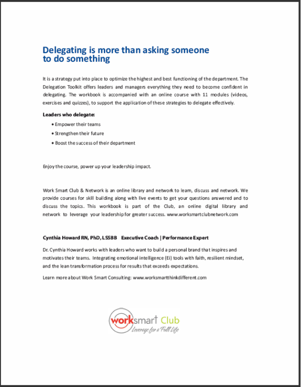 Delegation Toolkit Workbook - Image 3