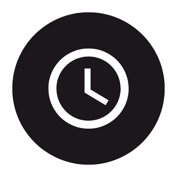 black clock icon