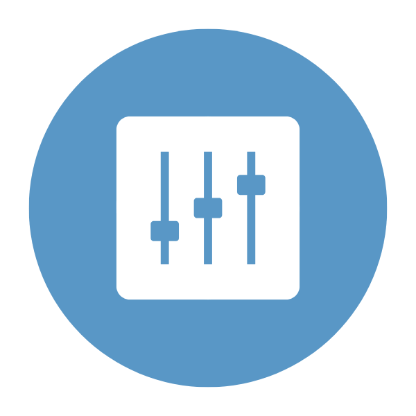 blue optimize icons